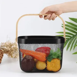 Mesh Steel Storage Organizer Basket Fruit Basket