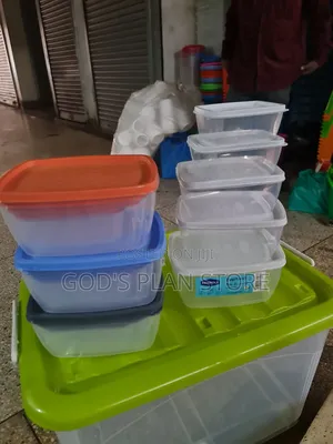 Kenpoly 5pcs Food Storage Containers Plastic Food Storage Containers