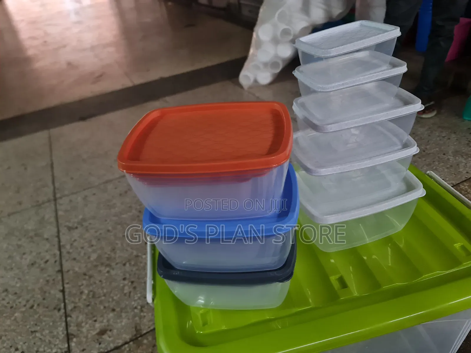 Kenpoly 5pcs Food Storage Containers Plastic Food Storage Containers