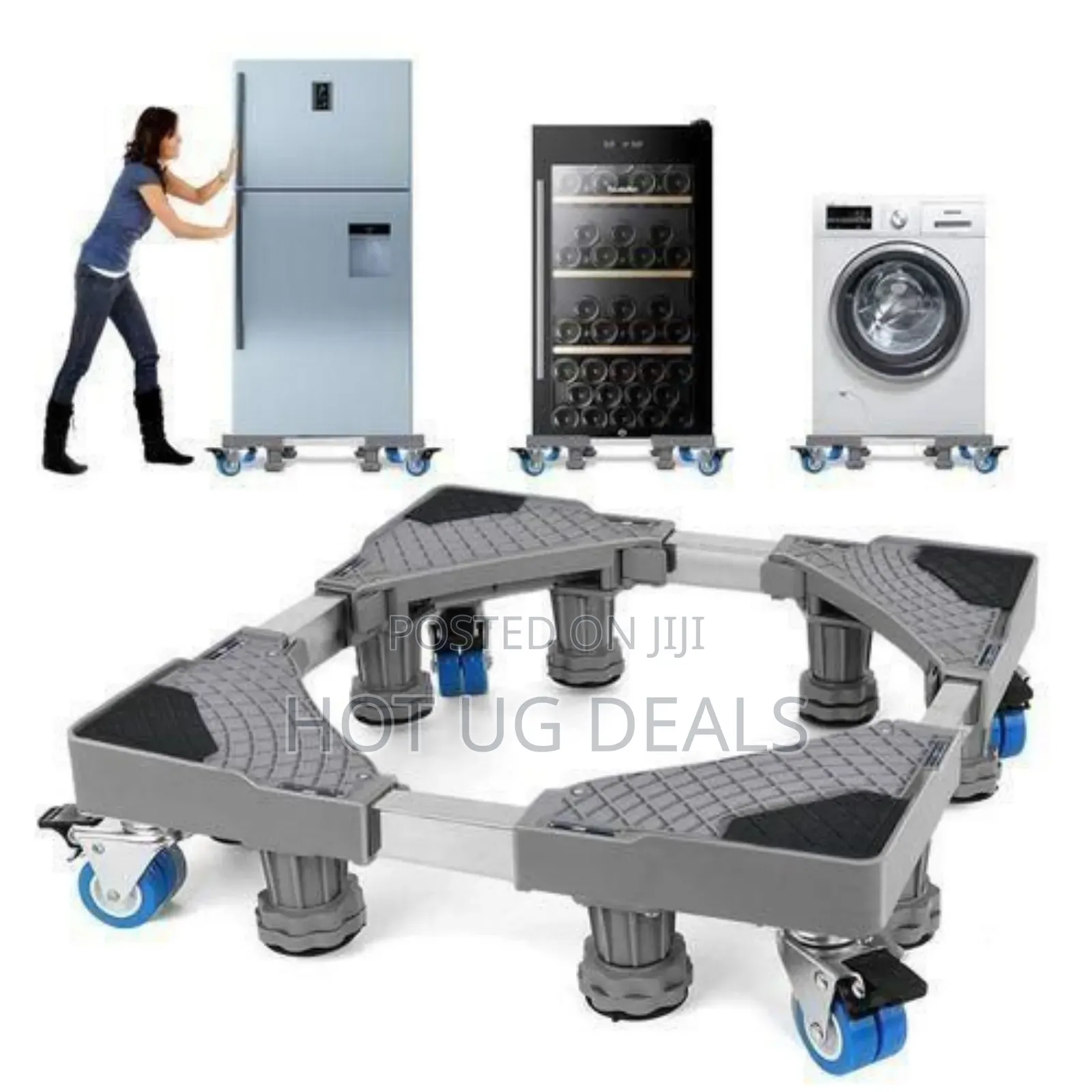 Heavy Duty Washing Machine Base Stand 4 Feet Refrigerator Base 50-75cm