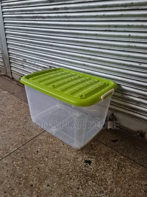 Versatile Transparent 110litres Plastic Storage Boxes