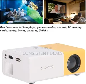 Mini Projector, Portable Projector 1080p for Cartoon