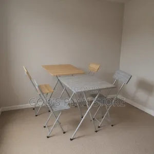 Any Color Comb Wooden Foldable Reading Table and Chairs Set