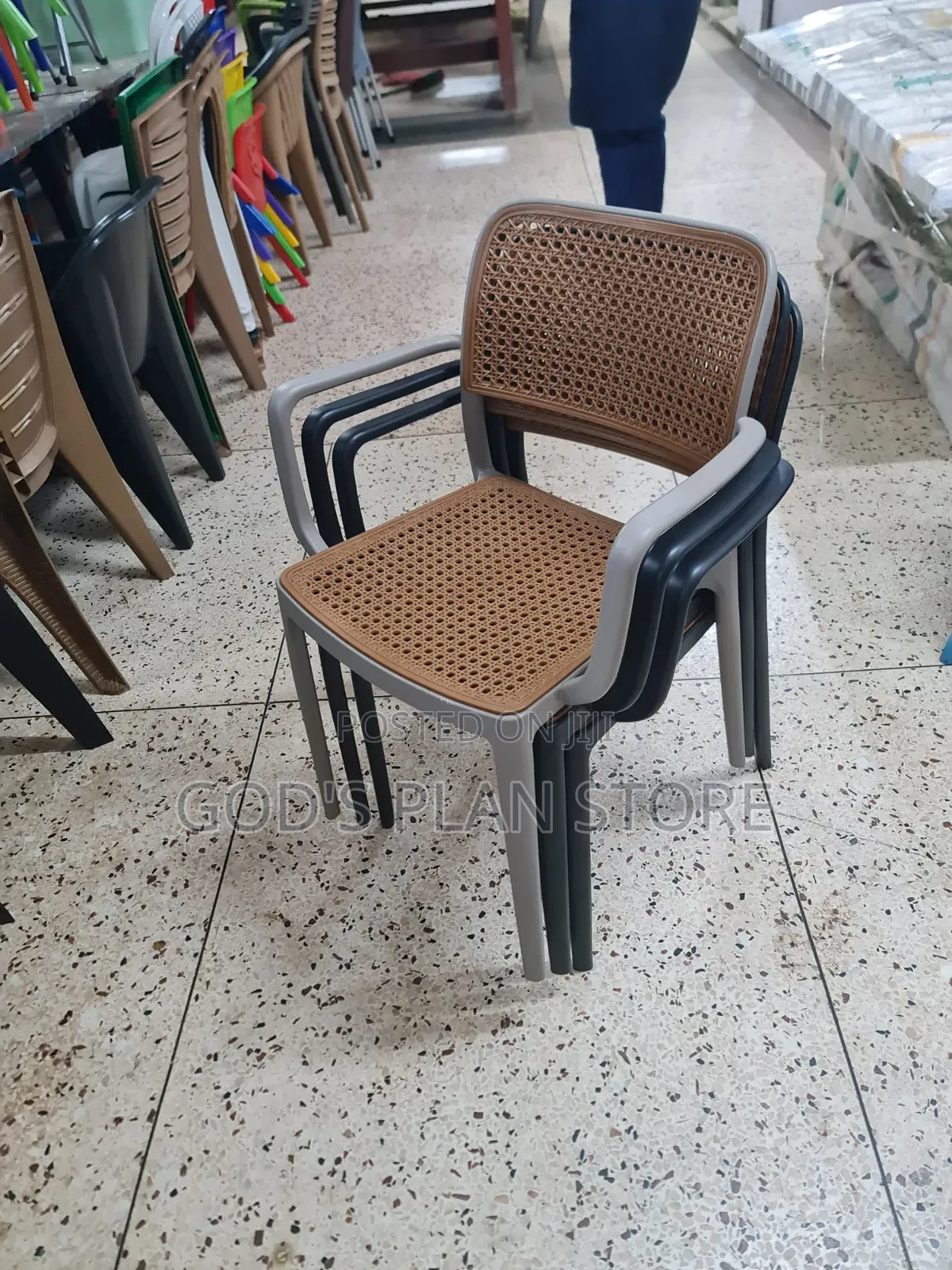 Imported Outdoor Meshback Plastic Chairs Plastic Chairs
