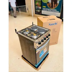 Saachi 4-burner Hybrid Stove Features Two Electric Hotplates