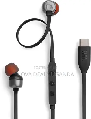 JBL Tune 310c Usb-C Wired Hi-Res in-Ear Headphones, Black