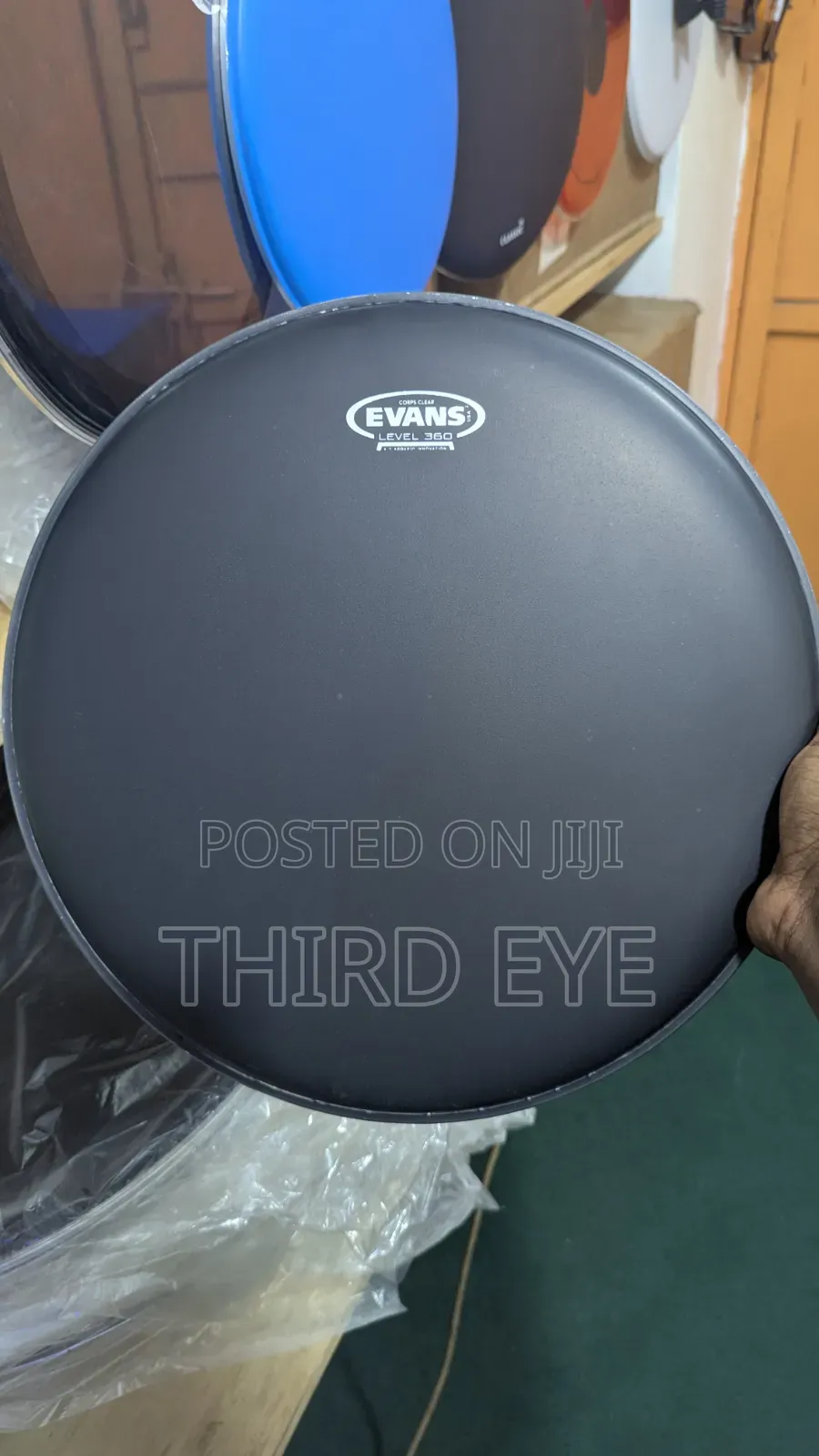 Black Snare Skins Coated/ Uncoated