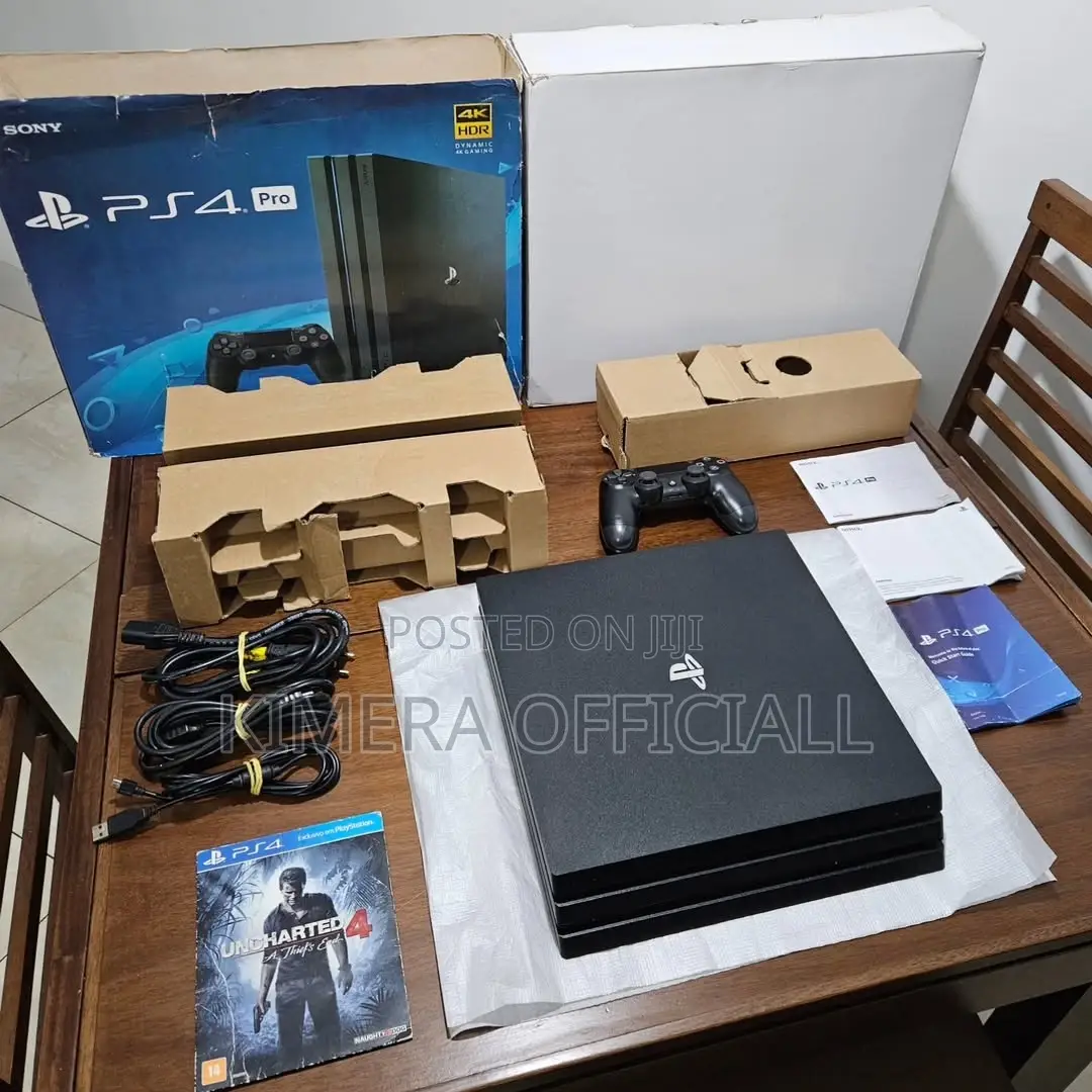 Ps4 Pro Console With Two Controllers and Free Games