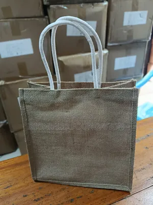 Jute and Canvas Bag