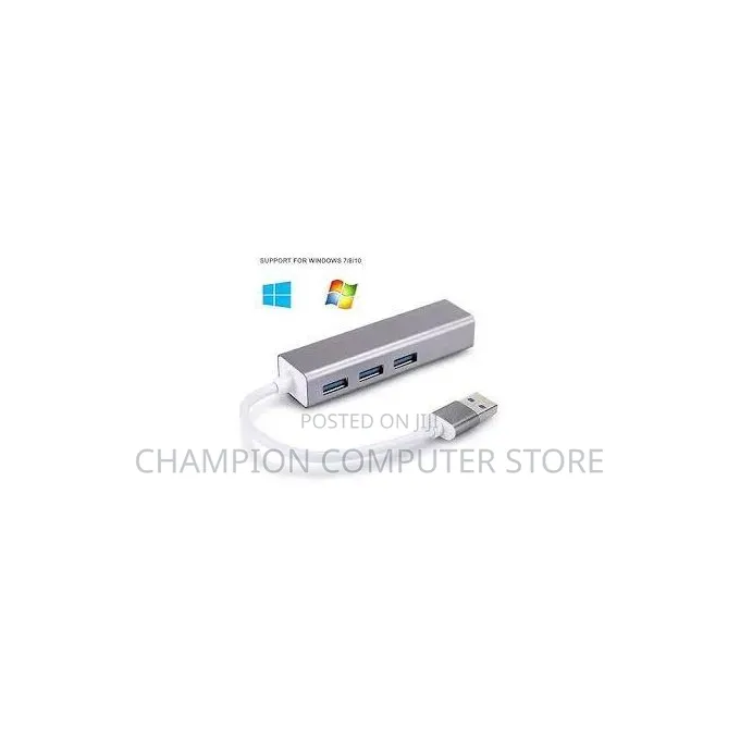3.0 Usb Hub to Ethernet Adapter and Lanport and 3usb Ports