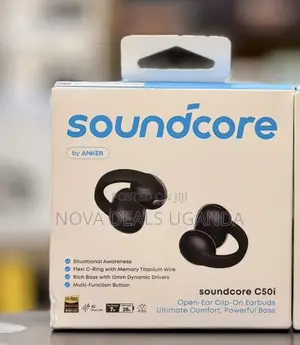Soundcore C50i by Anker,Open-Ear Headphones,Clip-on Earbuds