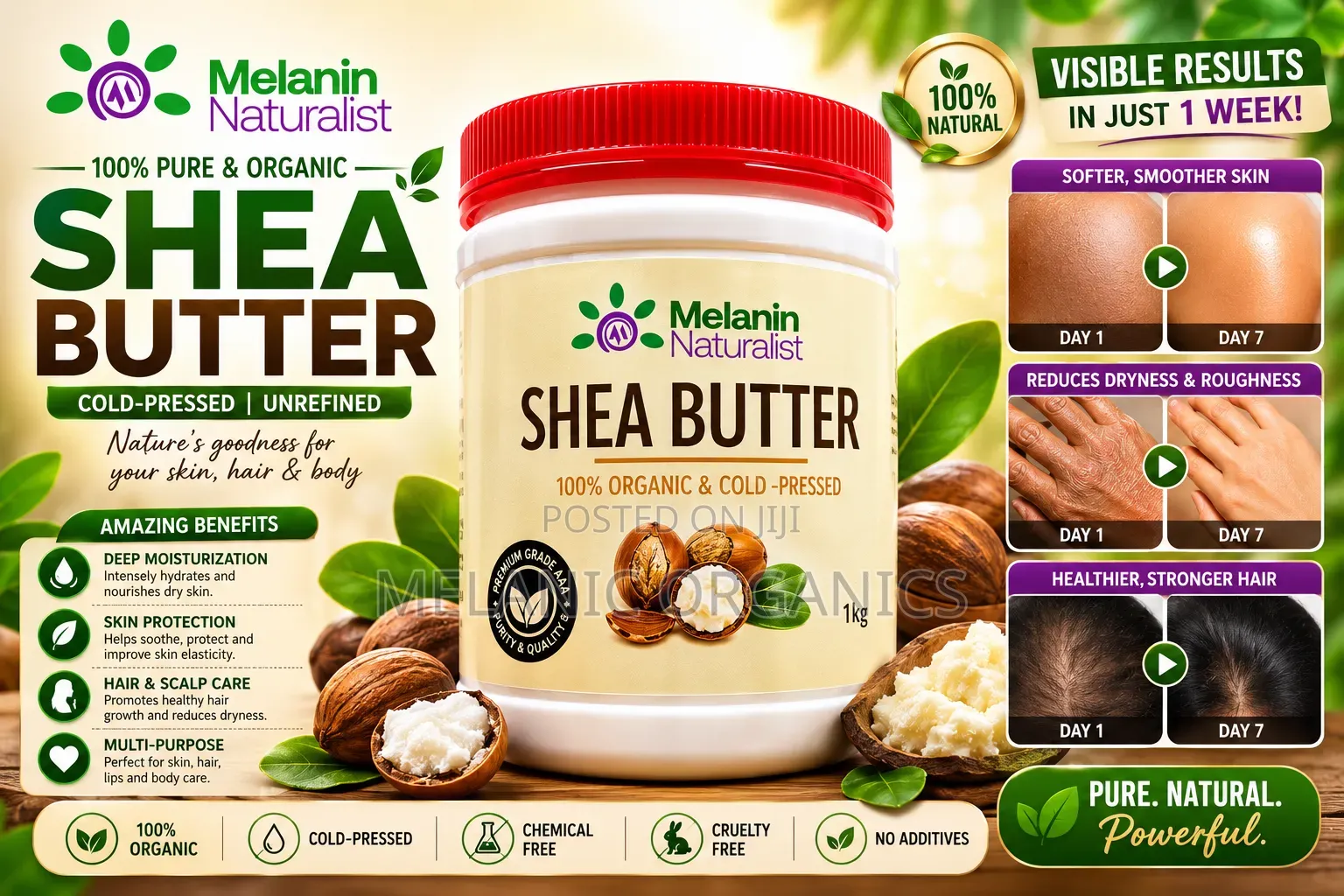Organic Sheabutter Family Size
