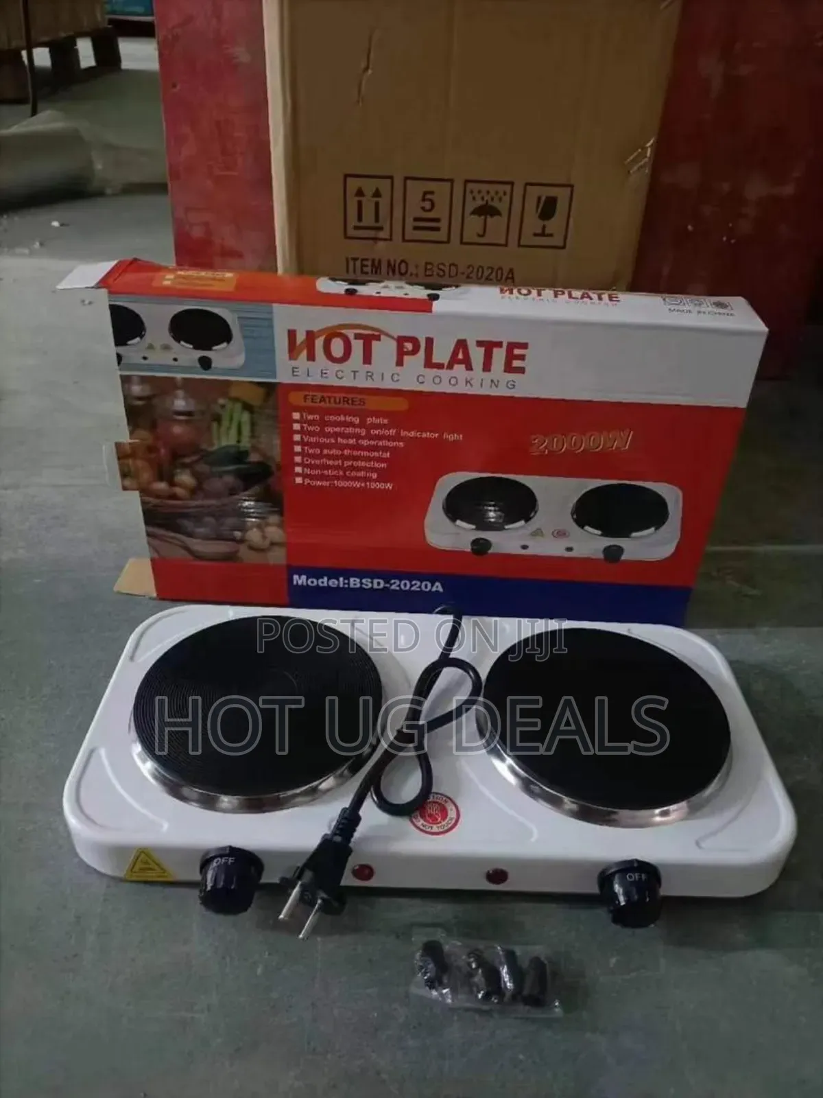 Double Solid Hotplates Electric Stove Cooker