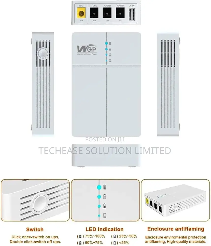 WGP Mini Dc Ups – 6000mah Backup Power Supply