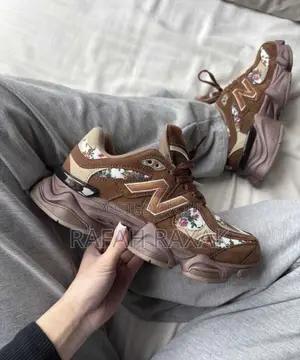 Original Ladies New Balance 9060 X Atmos Pink Timeless Beauty Sneakers