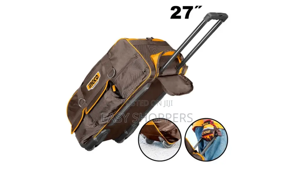 Original Ingco Wheeled Tool Bag 27 Inch Heavy Duty Carry Bag