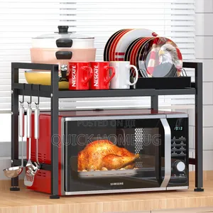 Extendable Microwave Oven Rack,Adjustable Microwave Rack
