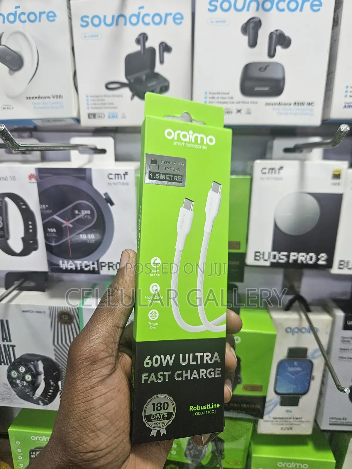Oraimo Type-C to Type-C Cable 60w 1.5m