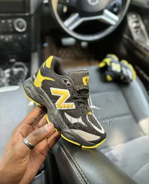 Original Kid’S Black/Yellow New Balance 9060 Children’S Sneakers