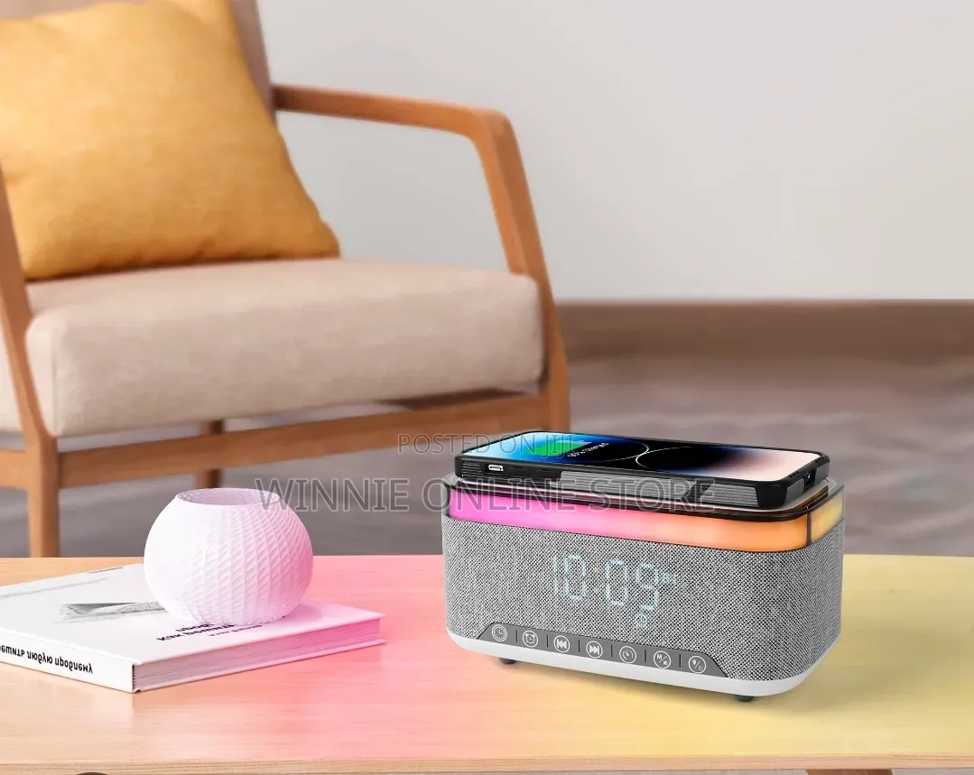 First Charging Wireless Charger With Bluetooth Speaker