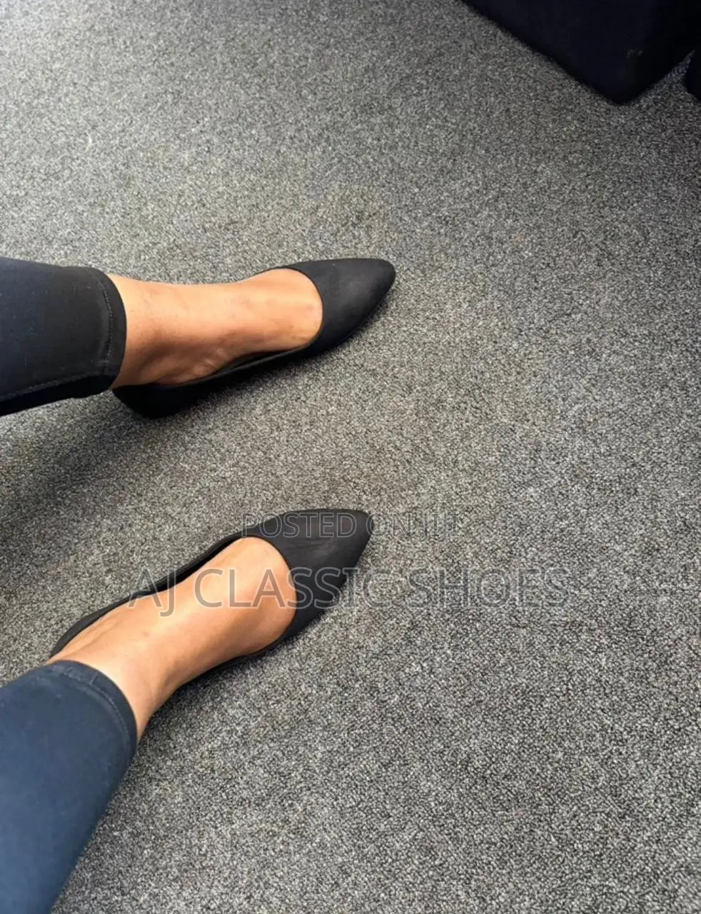 Black Ladies Pump Shoe
