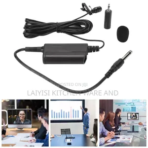 Clip on Microphone, Wired Lavalier Microphone Remote Recording