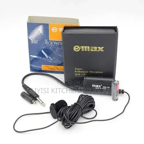 Clip on Microphone, Wired Lavalier Microphone Remote Recording
