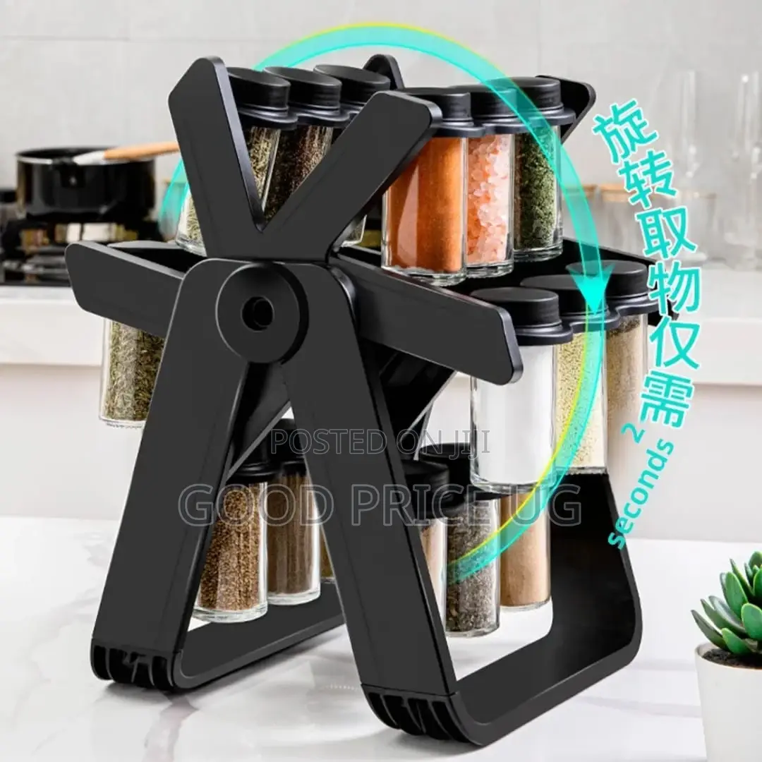 360° Rotating Ferris Wheel Spice Rack Organizer.