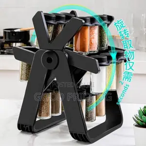 360° Rotating Ferris Wheel Spice Rack Organizer.