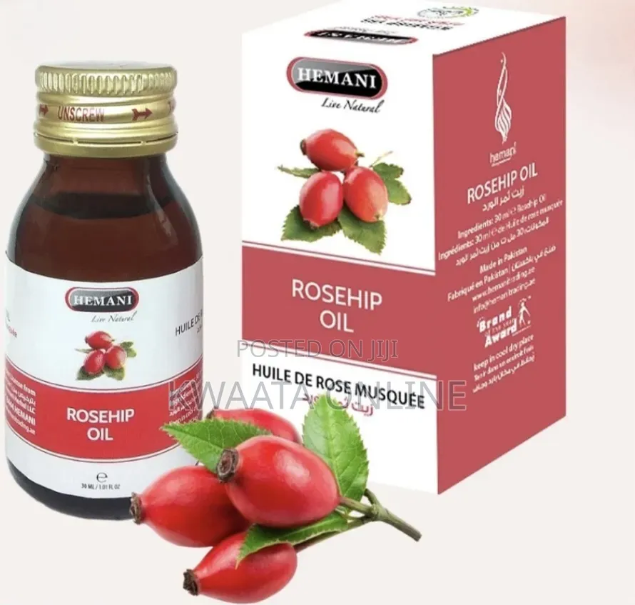 Hemani Pure Cold Pressed Rosehip Essential Oil, All Skin Types 30ml