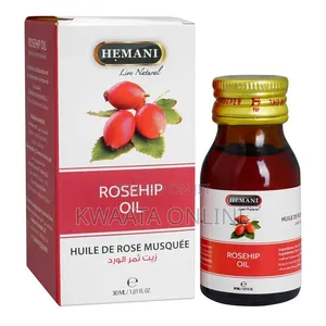 Hemani Pure Cold Pressed Rosehip Essential Oil, All Skin Types 30ml