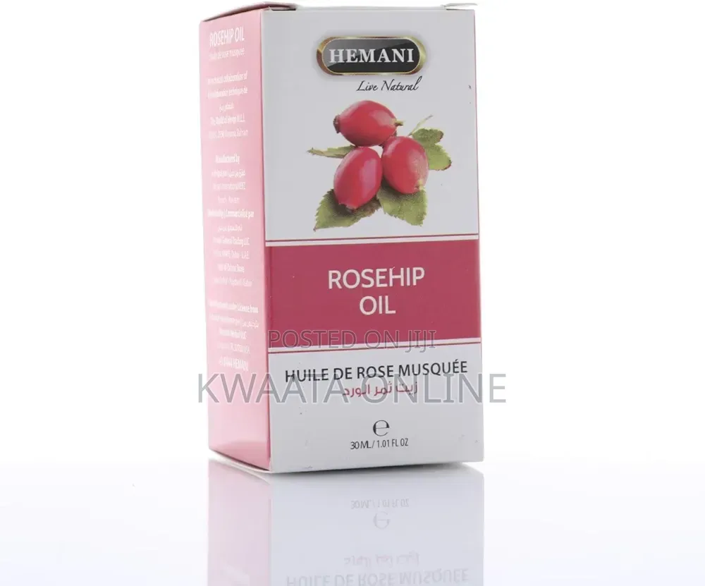Hemani Pure Cold Pressed Rosehip Essential Oil, All Skin Types 30ml