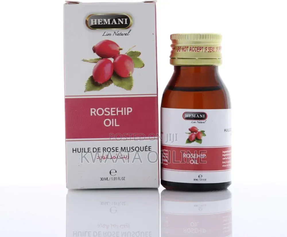 Hemani Pure Cold Pressed Rosehip Essential Oil, All Skin Types 30ml