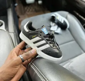 Kids Adidas Samba Black