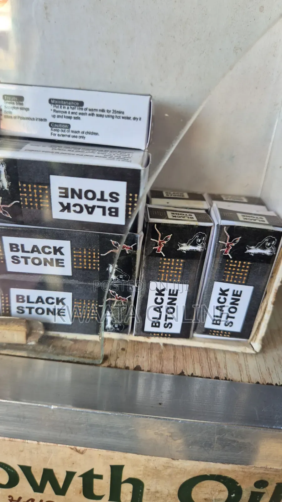 Black Stone Natural First Aid for Snake Bites, Scorpion Insect Sting