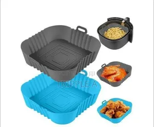 2 Pack of Square Air Fryer Silicone Linear