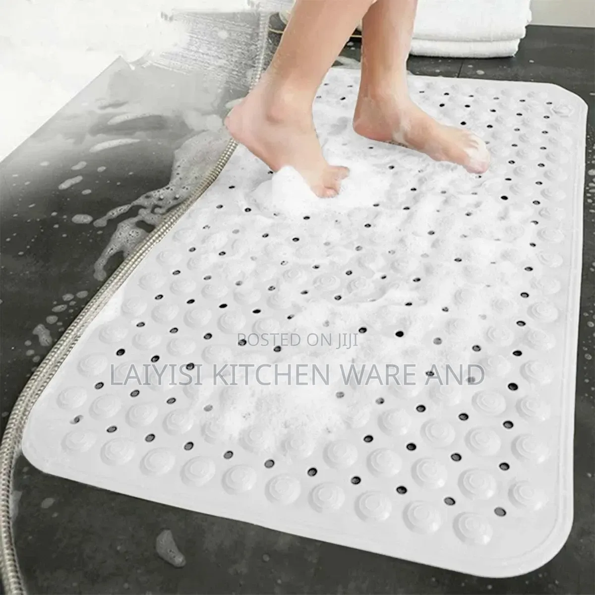 Nonslip Soft Rubber Bath Bacterial Machine Washable (50 X 80 Cm)