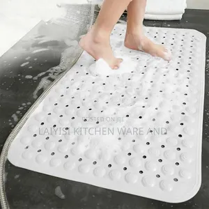 Nonslip Soft Rubber Bath Bacterial Machine Washable (50 X 80 Cm)