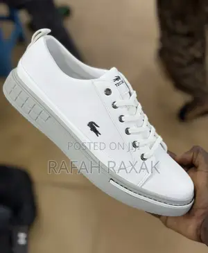 Original White/Grey Lacoste Smart Casual Sneakers