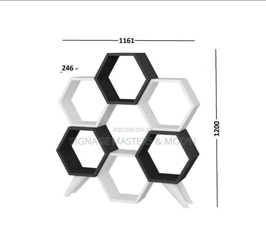 Honeycomb Wall Shelving Unit