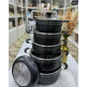Non Stick Cookware Set 6 in 1 PCS - Black