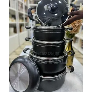 Non Stick Cookware Set 6 in 1 PCS - Black