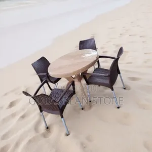 Lal Modern Weave Table Set of Plastic Table and Chairs