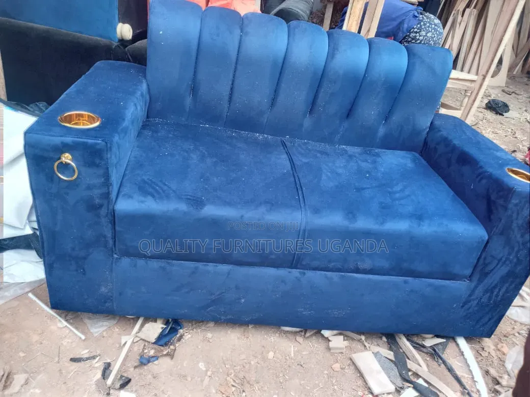 Navy Blue 2 Seater Sofa Seat