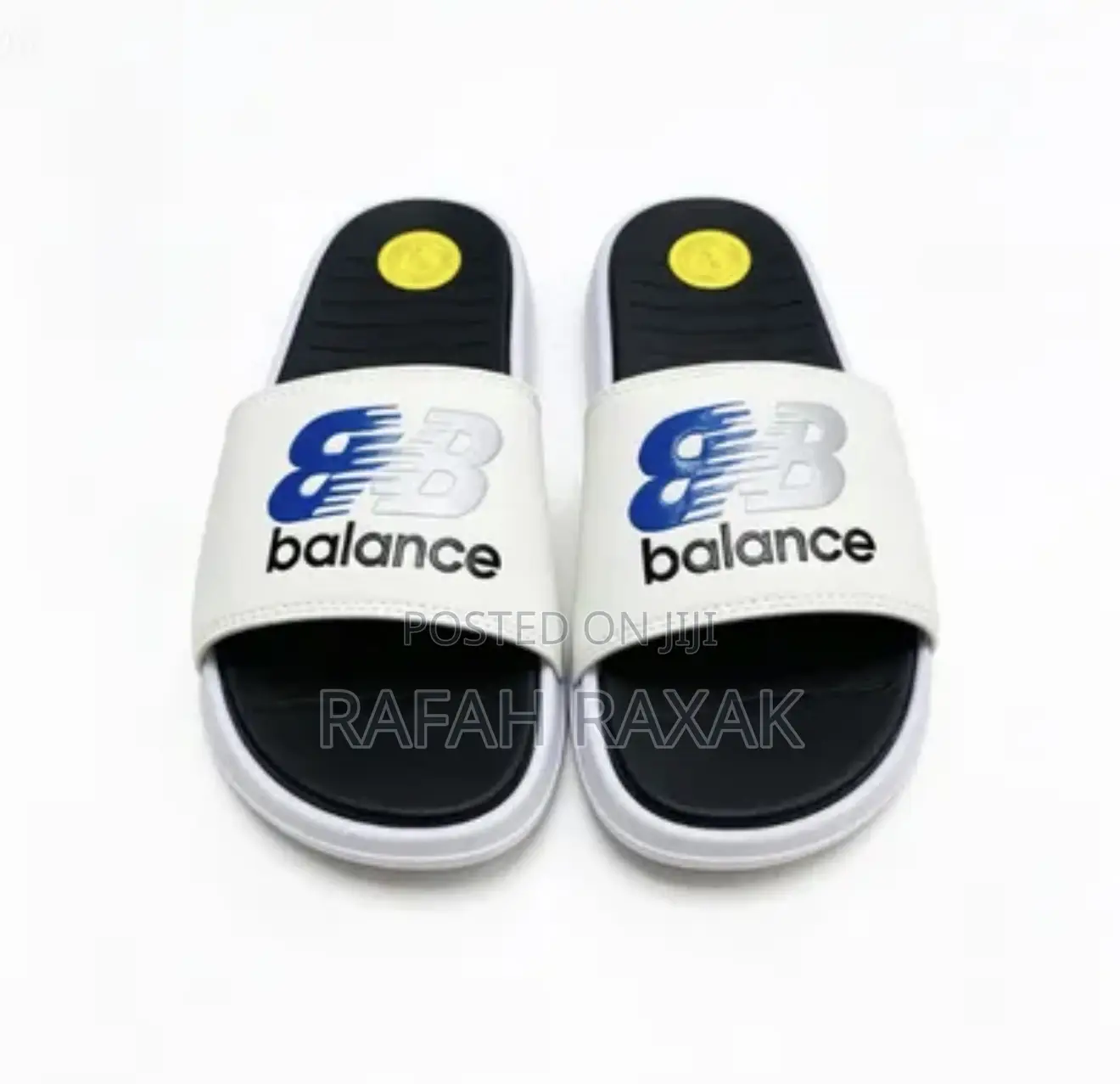 Original White/Black New Balance Push in Slides