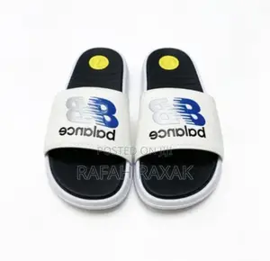 Original White/Black New Balance Push in Slides
