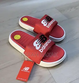 Original Red/White New Balance Push in Slides