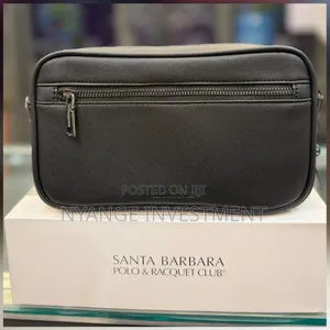 Santa Barbara Polo Racquet Club Black Clutch Bag. Bag
