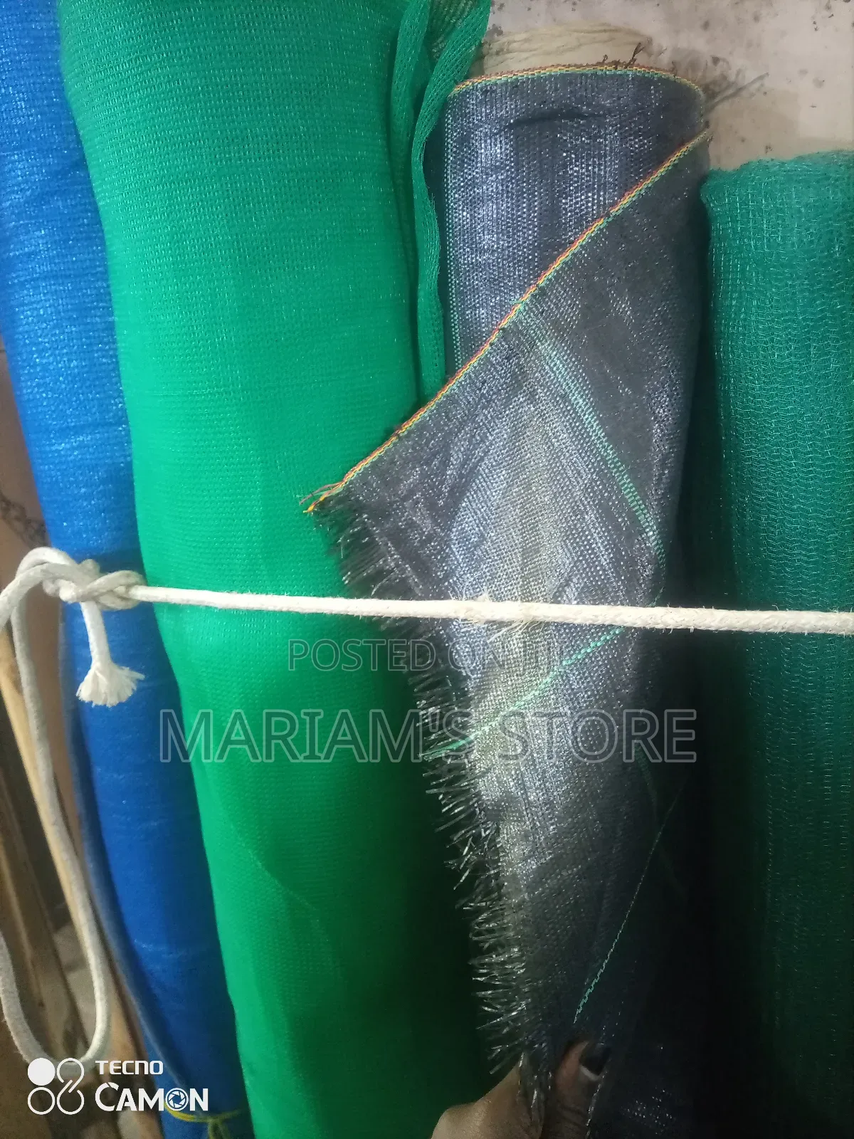 High-Density Polyethylene Construction Safety Net in Rolls and Metres.