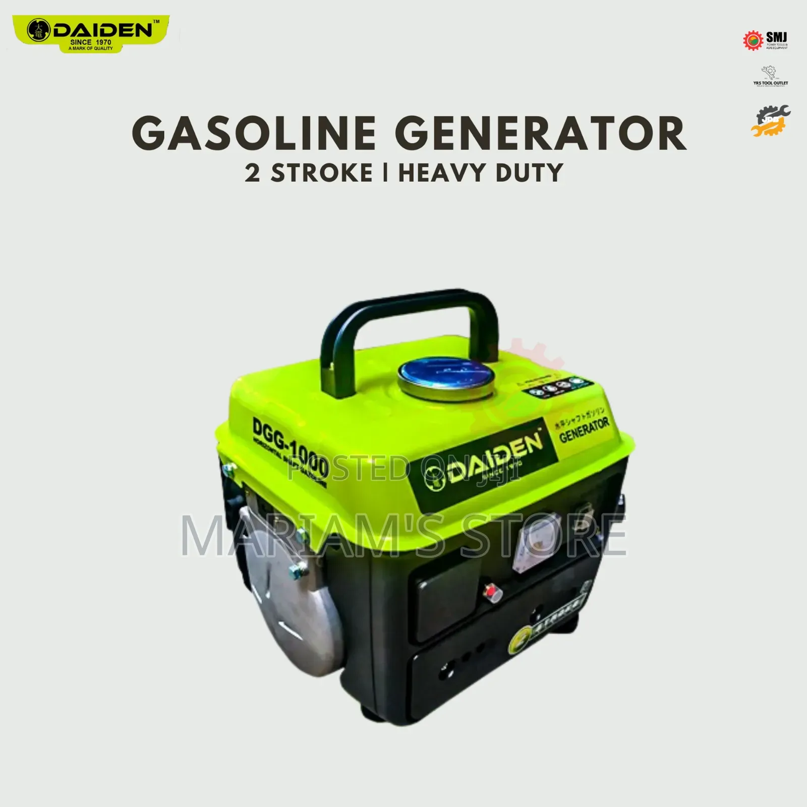 Max Pro Mp-950 Gasoline Generator ,A 950w Rated Power Capacity.